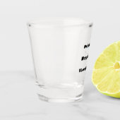 Drink Happy Thoughts op een Shot Glas (Links)