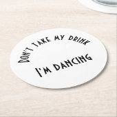 Drink Hoesjes Ronde Kartonnen Onderzetter (Gebogen)