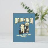 Drink: Idiot heeft elk dorp nodig Briefkaart (Staand voorkant)