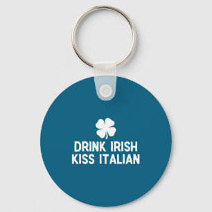 Drink Ierse kus Italiaans St. Patrick's Day grappi Sleutelhanger