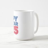 Drink in de viering: Happy New Year 2025 Mok (Voorkant rechts)