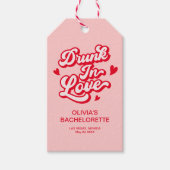 Drink in liefde Bachelorette gunst Cadeaulabel (Voorkant)