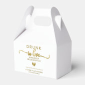 Drink in Liefde Bruiloft Kater Kit Favor Box Bedankdoosjes (Voorkant Zijde)