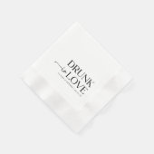 Drink in Liefde Bruiloft Servet (Hoek)