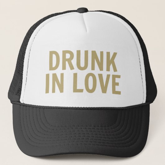 'Drink in liefde' Trucker Hat Pet (Voorkant)
