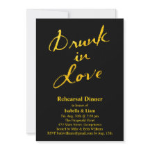 Drink in Love Rehearsal Dinner Invitation