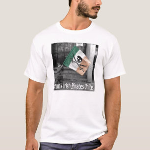 DRINK IRISH PIRATES-EENHEID T-SHIRT