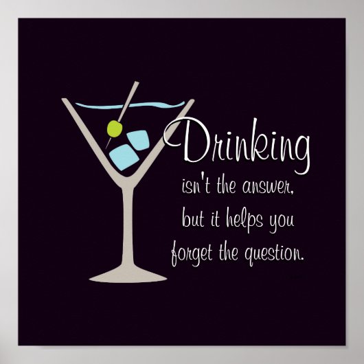 Drink is niet het antwoord poster (Voorkant)