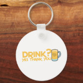 drink? Ja dank je wel Sleutelhanger (Voorkant)