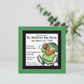 Drink kabouter uitnodiging (Staand voorkant)