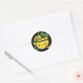 Drink Kawaii Lemonade Ronde Sticker (Envelop)