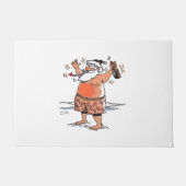 Drink kerstboomschild deurmat (Voorkant)