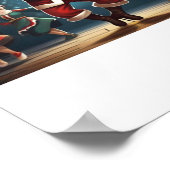 drink kerstman die verstopping dans poster (Hoek)