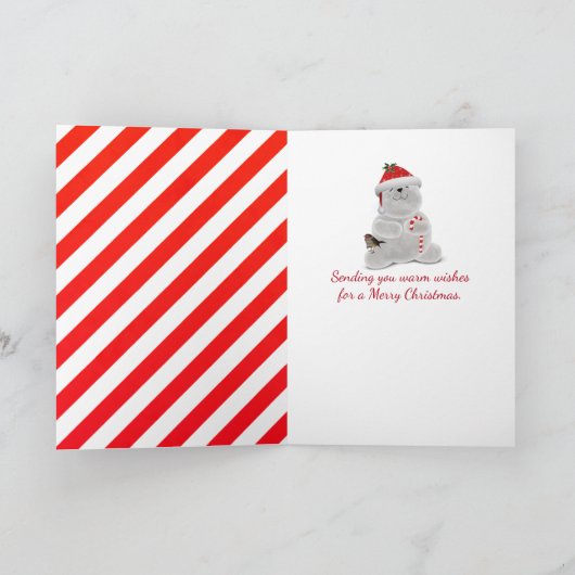 Drink kerstwarme chocolade in Mok Feestdagen Kaart (Binnen)