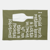 Drink keukenhanddoek voor aangepaste humor (Horizontaal)