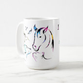 Drink Koffie Bespaar dieren nemen Kaarten Dierenvr Koffiemok (Voorkant links)