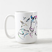 Drink Koffie Bespaar dieren nemen Kaarten Dierenvr Koffiemok (Links)