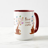 Drink koffie, bespaar vogels mok (Voorkant rechts)