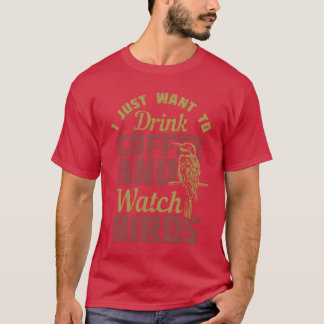 Drink Koffie en Kijk Vogeljongen T-shirt