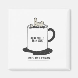 Drink Koffie lezen Boeken demonteren Systemen Magneet
