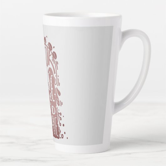 Drink Koffieeet Cake Latte Mok (Rechts)