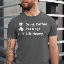Drink Koffiehuishonden Lift Heavy Gym Fit Fitness