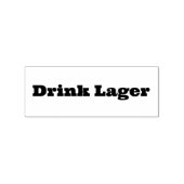 Drink Lager Rubberstempel (Afrduk)