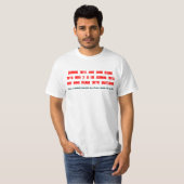 Drink leeftijd versus horoscopen t-shirt (Voorkant volledig)