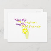 Drink Lemonade Briefkaart (Voorkant / Achterkant)