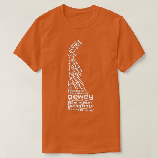 Drink lokale Delaware-brouwerijen T-shirt (Design voorkant)