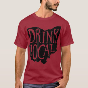 Drink Lokale Ohio State Outline Craft Beer Shirt