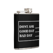 Drink maatregelen voor zwart-wit heupfles (Rechts)