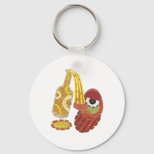 Drink Mango Keyring Sleutelhanger (Voorkant)
