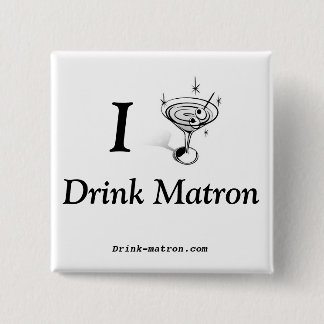 Drink Matron Buttonnen Vierkante Button 5,1 Cm