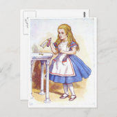 Drink me, Alice! Briefkaart (Voorkant / Achterkant)