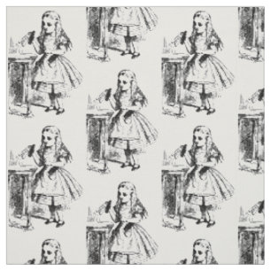 Drink me Alice in Wonderland Fabric Stof
