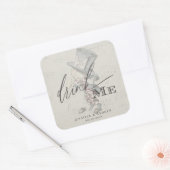 Drink me  Alice in Wonderland Vierkante Sticker (Envelop)