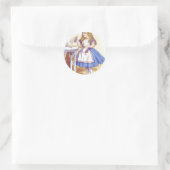 Drink me, Alice! Ronde Sticker (Tas)