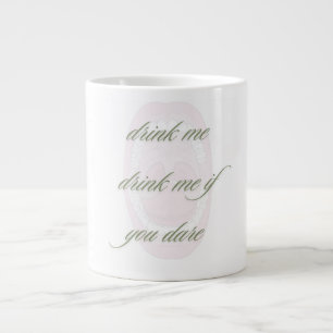 Drink me drink me if you dare extra grote beker