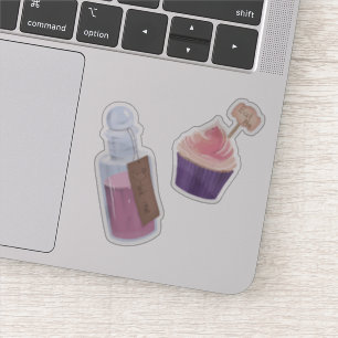 Drink me, Eat me Alice in Wonderland Sticker