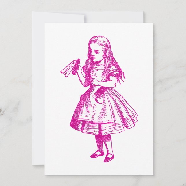Drink me geïnkt roze (Voorkant)
