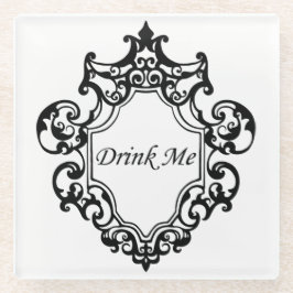 Drink me! glazen onderzetter