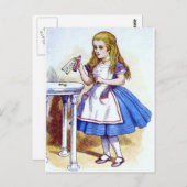 "Drink me" Potie met Alice Briefkaart (Voorkant / Achterkant)
