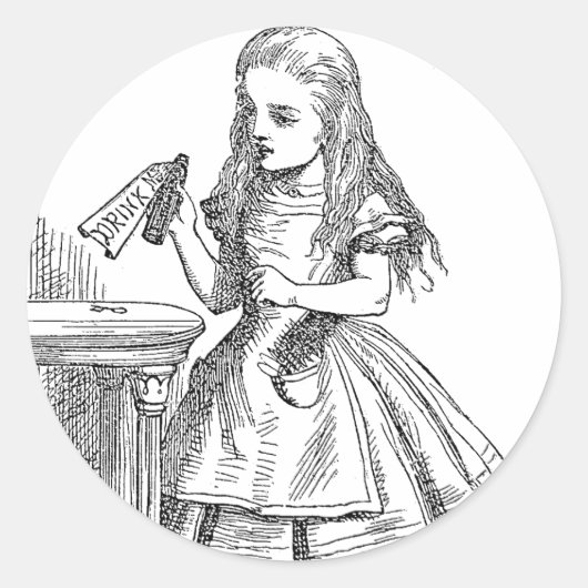 Drink me Sticker (Voorkant)