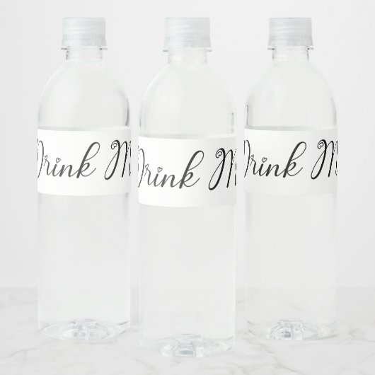 Drink Me Water Bottle Label - Alice in Wonderland Waterfles Etiket (Flessen)