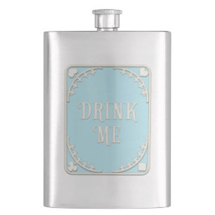 "Drink me" Wonderland Tea Party Blue Emblem Flacon