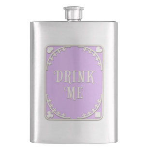 "Drink me" Wonderland Tea Party Cute Paars Emblem Flacon
