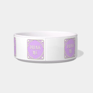 "Drink me" Wonderland Tea Party Yellow Emblem Voerbakje