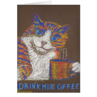 Drink meer koffiekaartje