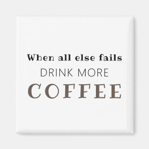 Drink meer Koffiemagneet Magneet